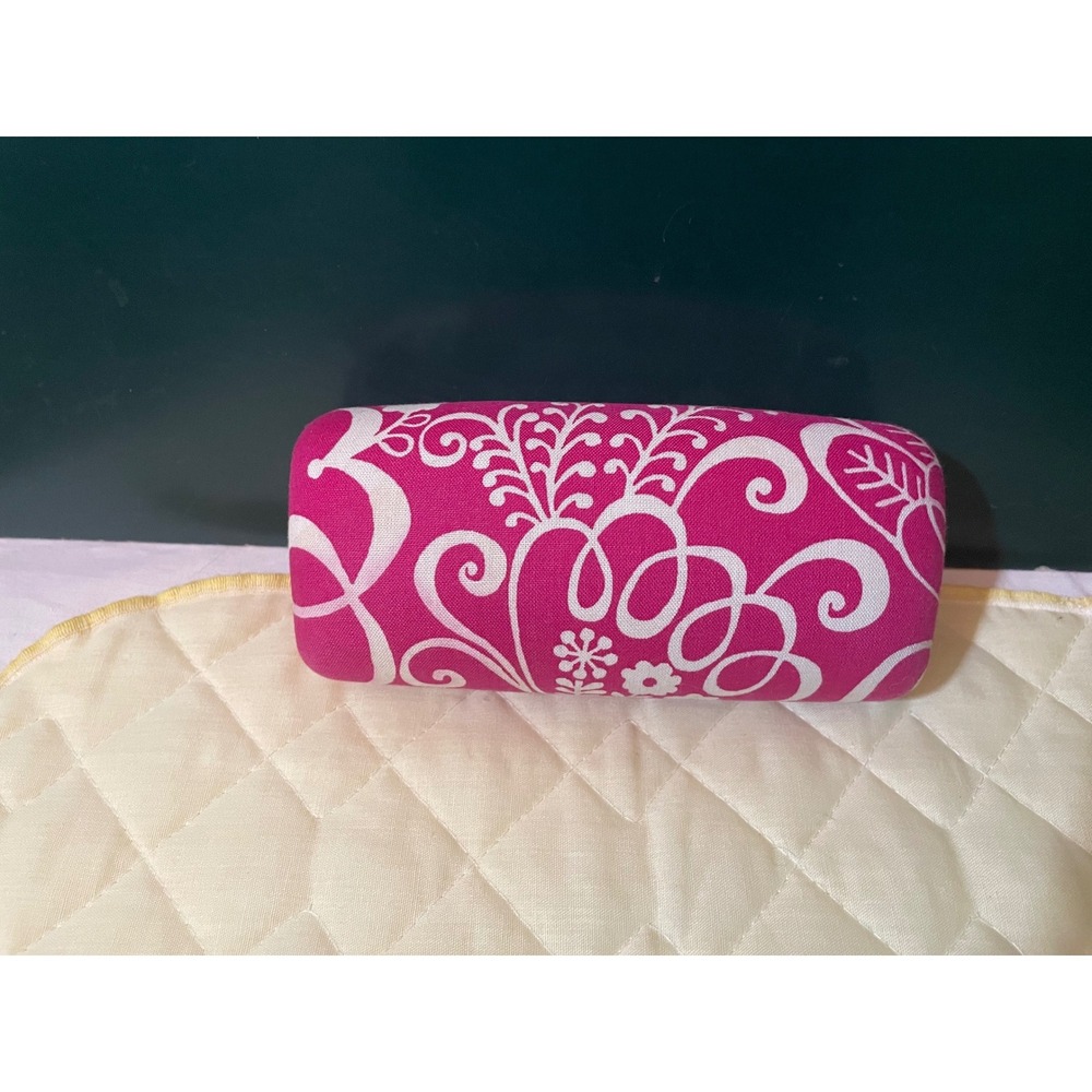 Vera Bradley Pink Twirly Bird Hard Shell Eyeglass Sunglasses Case